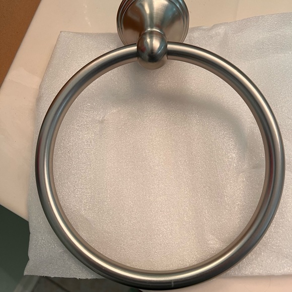 Brushed Nickel towel ring - Picture 1 of 3